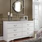 Ashley Anarasia 6 Drawer Dresser in White, , large