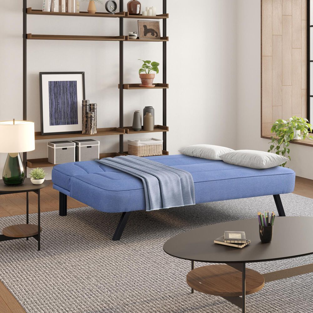Lifestyle Solutions Frankie Convertible Sofa in Blue, , large