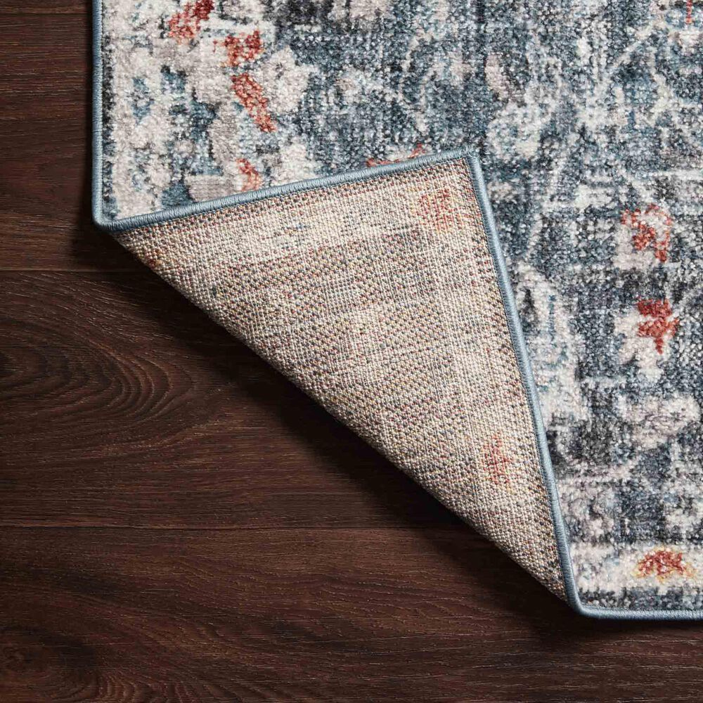 Loloi II Cassandra 2&#39;6&quot; x 4&#39; Blue and Rust Area Rug, , large