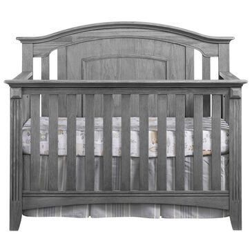 Oxford Baby Willowbrook 4-In-1 Convertible Crib in Graphite Gray, , large