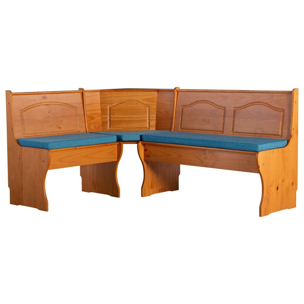 Linon Home Decor Chelsea 4-Piece Cushion Set in Blue, , large