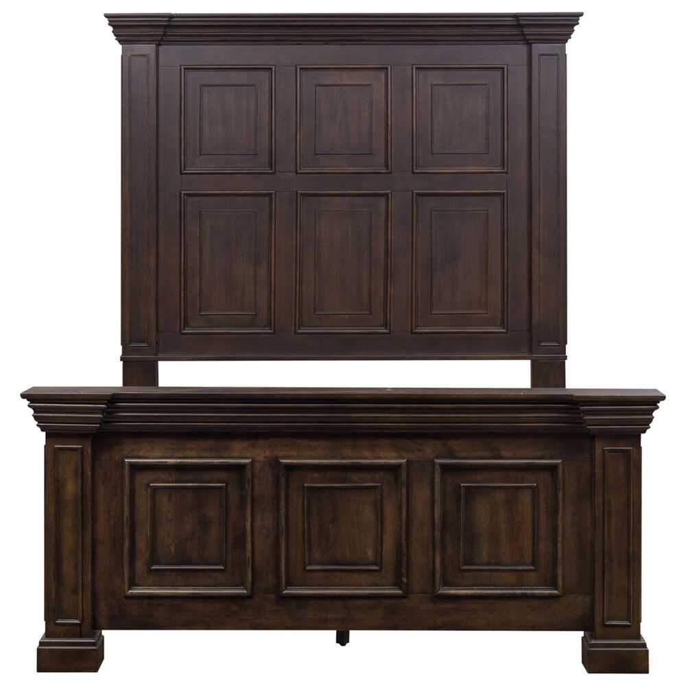 Liberty Furniture Big Valley Queen Panel Bed in Brownstone, , large