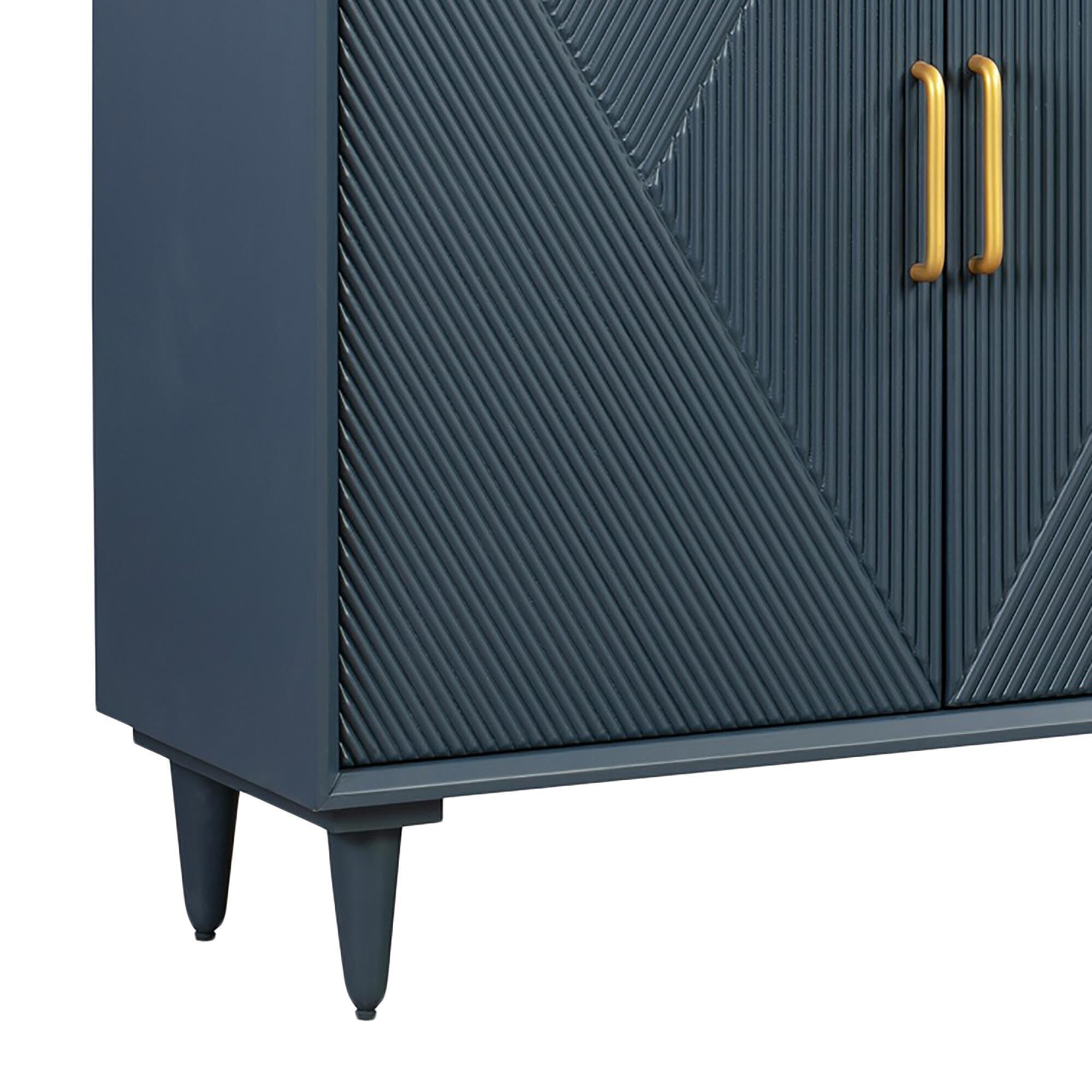 Slatehouse Arvada 4-Door Sideboard in Blue