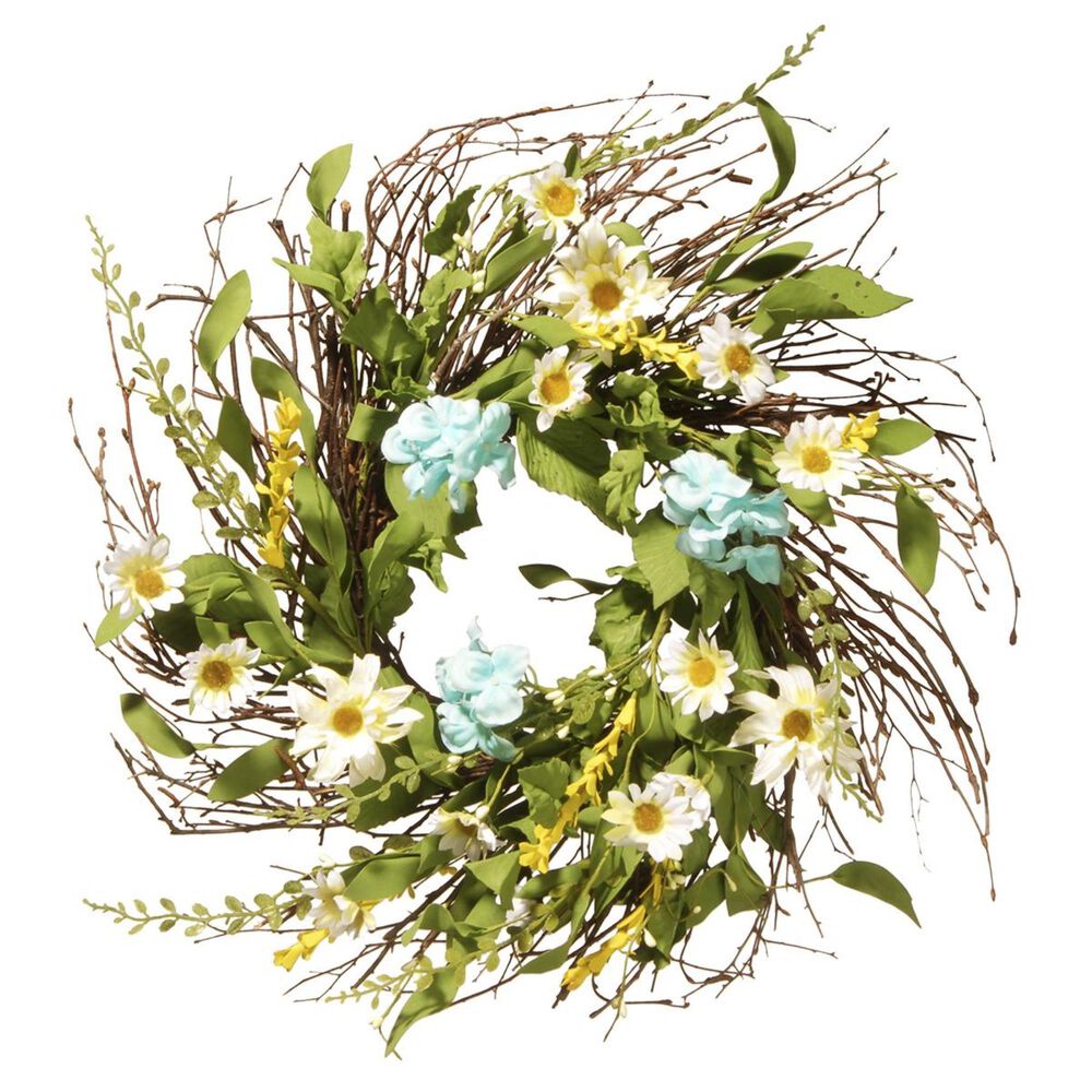 National Tree 22" Sunflower Wreath, , large