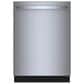 Bosch 100 Series Premium 24"" Built-In Bar Handle Dishwasher with 8 Wash Cycles in Stainless Steel, , large