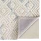 Feizy Anica 8" x 10" Ivory and Blue Area Rug, , large