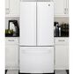 GE Appliances 18.6 Cu. Ft. Counter-Depth French-Door Refrigerator in White, , large