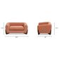 Jennifer Taylor Home Louie Alpine 36.5" Medium Sherpa Dog Sofa Bed in Spice Orange, , large