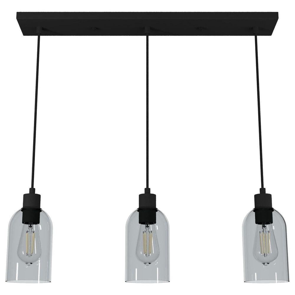 Hunter Lochmeade 29&quot; 3-Light Linear Pendant Cluster in Natural Iron, , large