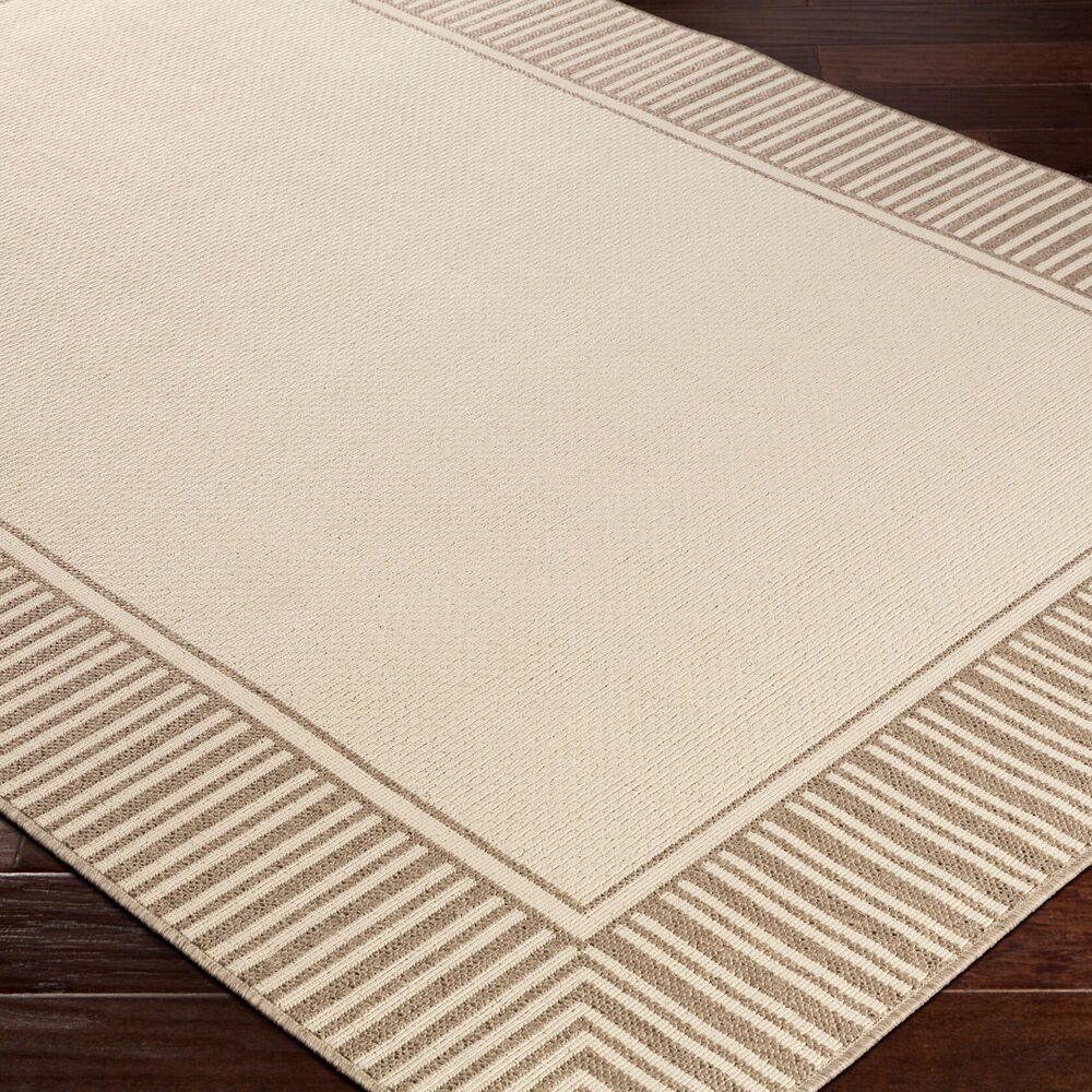 Surya Alfresco 5&#39;3&quot; x 7&#39;7&quot; Brown and Beige Indoor/Outdoor Area Rug, , large