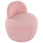 Lumisource Kimi Accent Chair in Pink Sherpa, , large