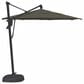 Garden Party Starlux AKZ Plus 11" Octagon Cantilever Umbrella with Black Base in Latitude Gray, , large