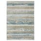 Oriental Weavers Bauer Abstract Stripes 6"7" x 9"6" Blue Area Rug, , large