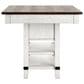 Ashley Valebeck 5-Piece Counter Height Dinning Set in Distressed Vintage White, Warm Brown and Black, , large