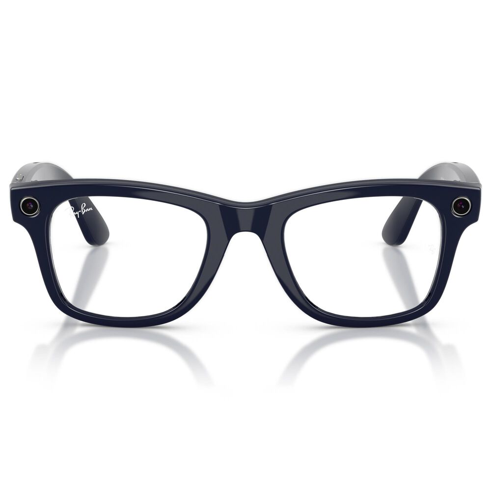 Rayban Glasses Wayfarer Gen 2 53mm Sunglasses with Clear and Sapphire Transitions Lenses in Shiny Cosmic Blue, , large