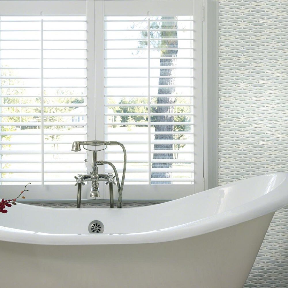 Shaw Molten Stretch Hexagon Platinum 11.77" x 11.81" Glass Mosaic Sheet, , large