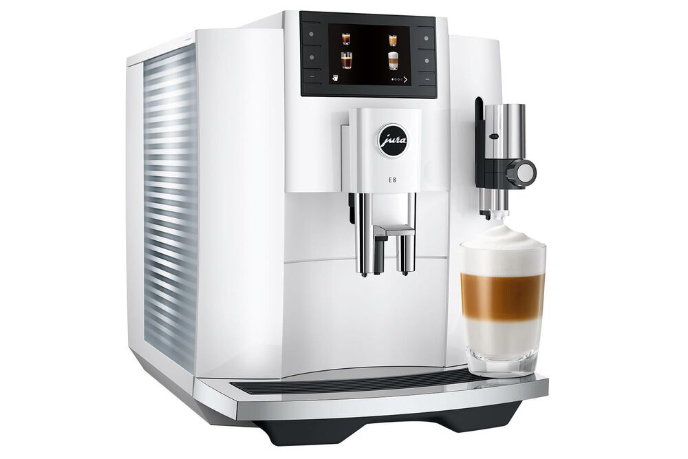 Jura E8 64 Oz Automatic Coffee Maker in Piano White, , large