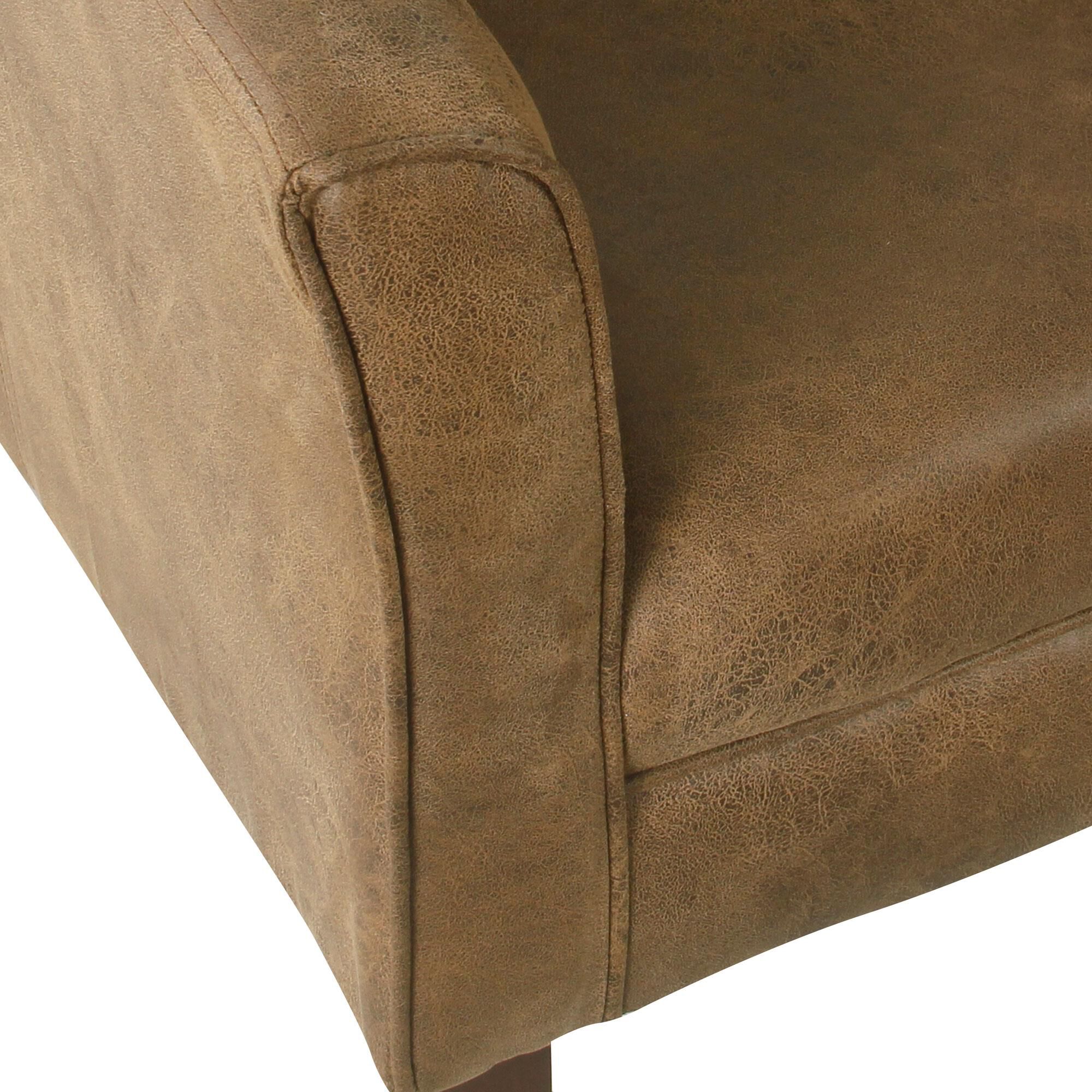 Distressed faux leather chair online