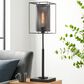 Lite Source Stein Table Lamp with Edison Bulb in Black, , large
