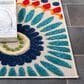 Safavieh Cabana CBN382M 3" x 5" Blue and Ivory Indoor/Outdoor Area Performance Rug, , large