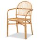Baxton Studio Tugera Arm Chair in Natural Brown, , large