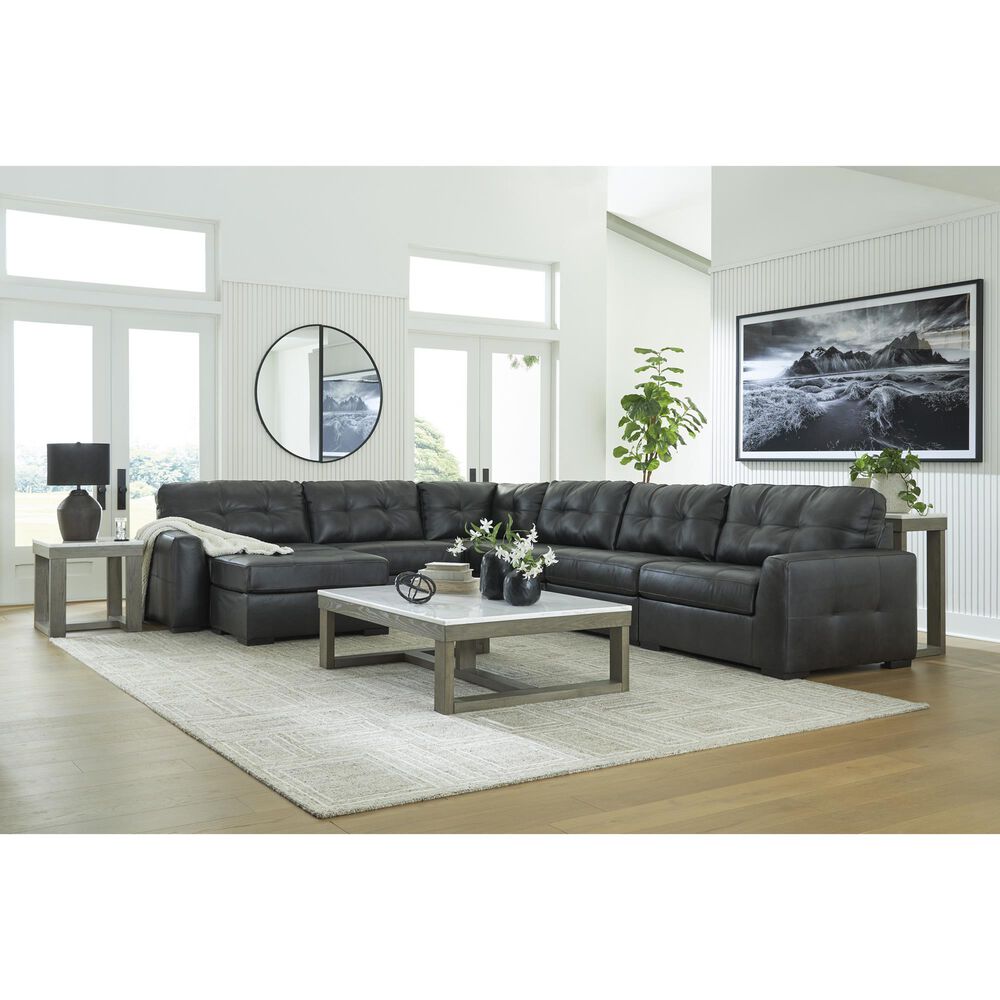 Ashley Brindley Pier Oversized Accent Ottoman in Fog, , large