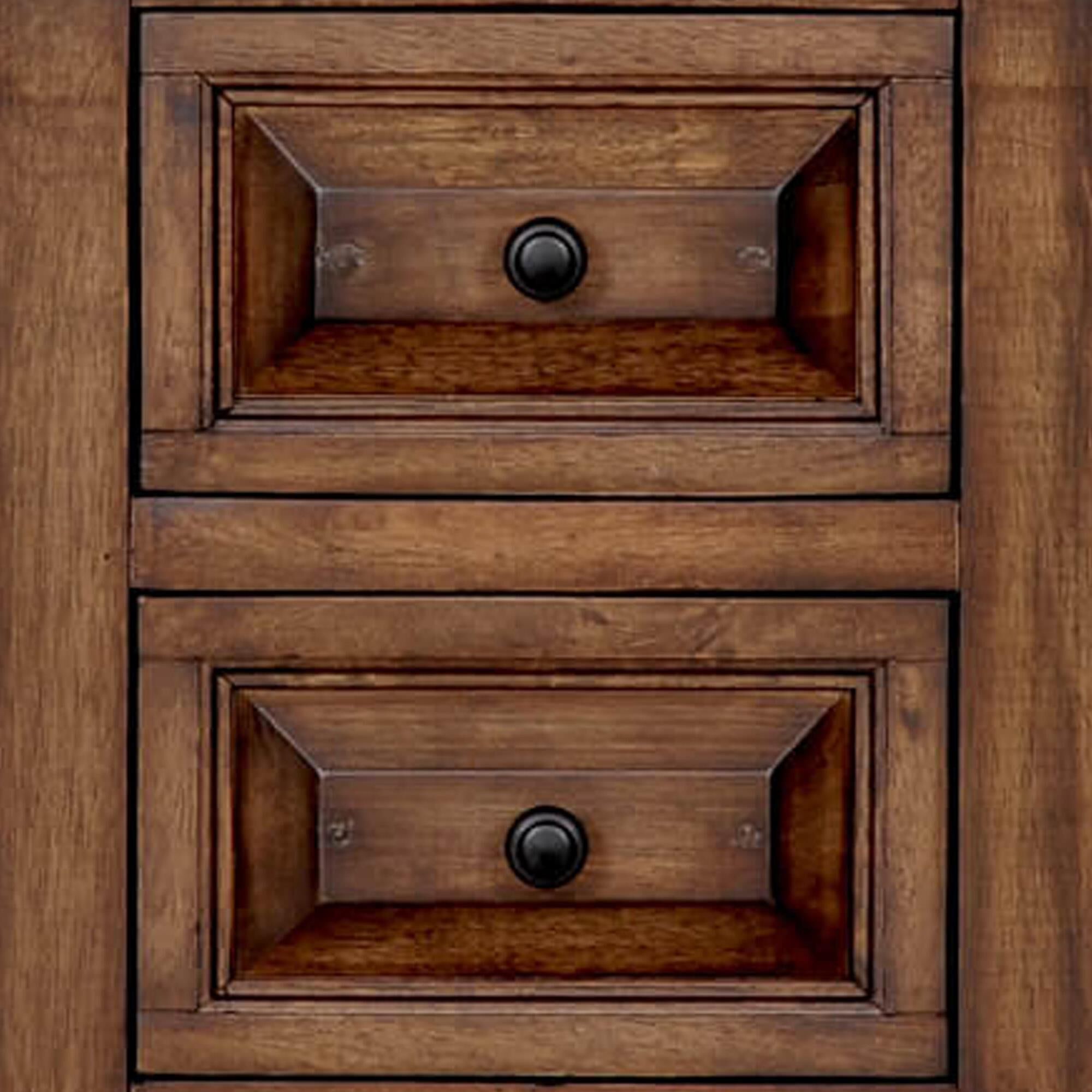 Cedar and Sage Hill Crest 2-Drawer Nightstand in Dark Chestnut