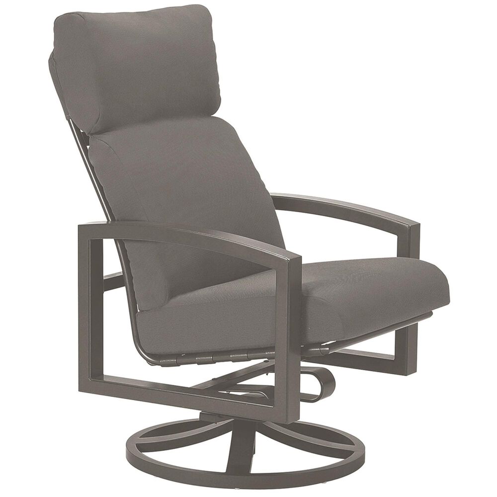 Tropitone Lakeside High Back Swivel Rocker in Bluepoint Cement, , large