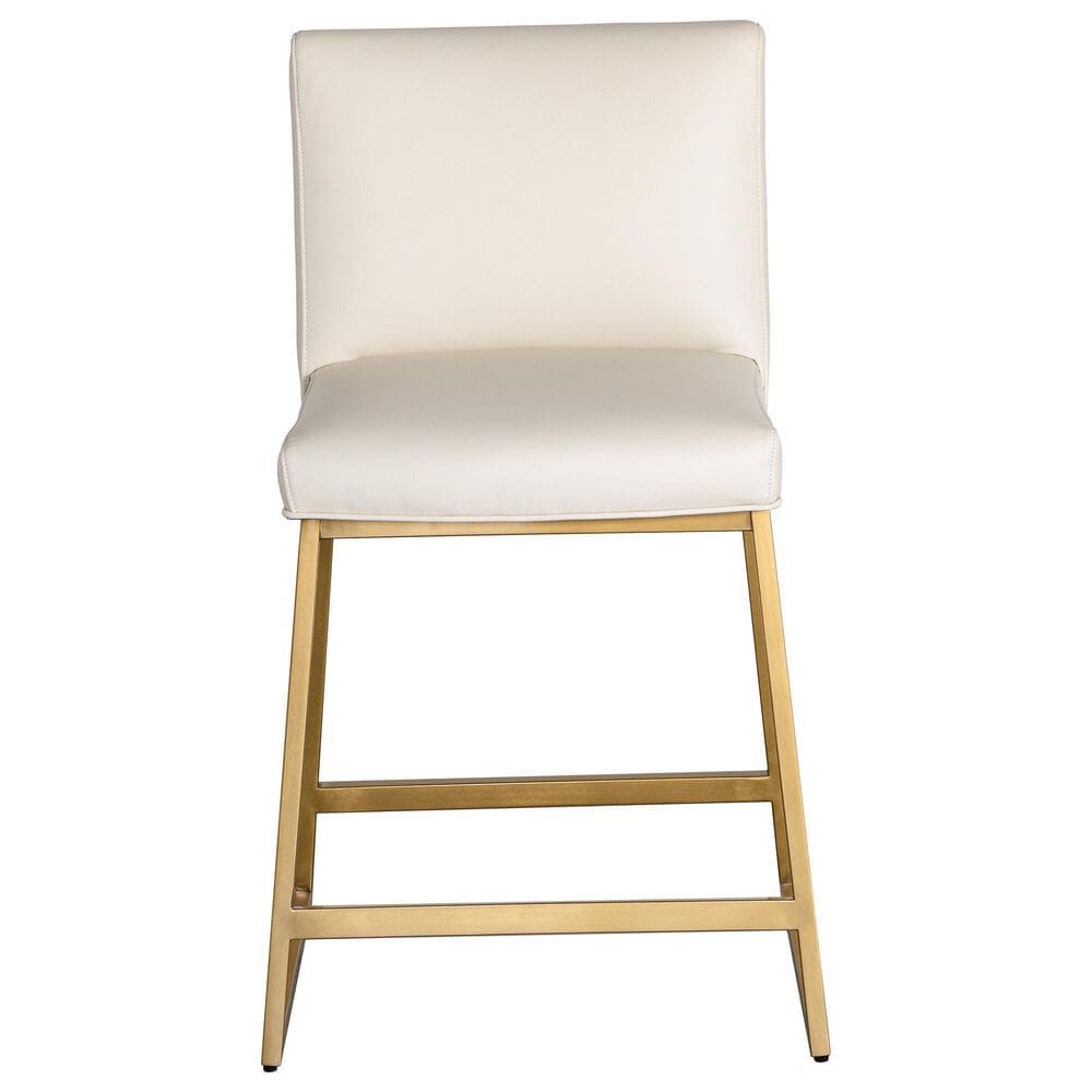 Massoud Furniture Ines Counter Stool in Tribeca Cream, , large