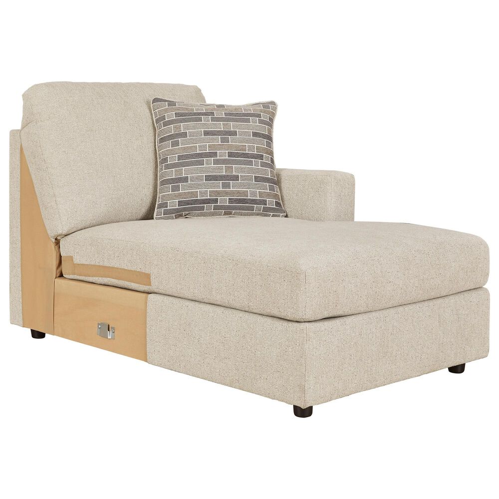 Ashley Edenfield 3-Piece Right Facing Sectional with Chaise in Linen, , large