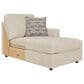 Ashley Edenfield 3-Piece Right Facing Sectional with Chaise in Linen, , large