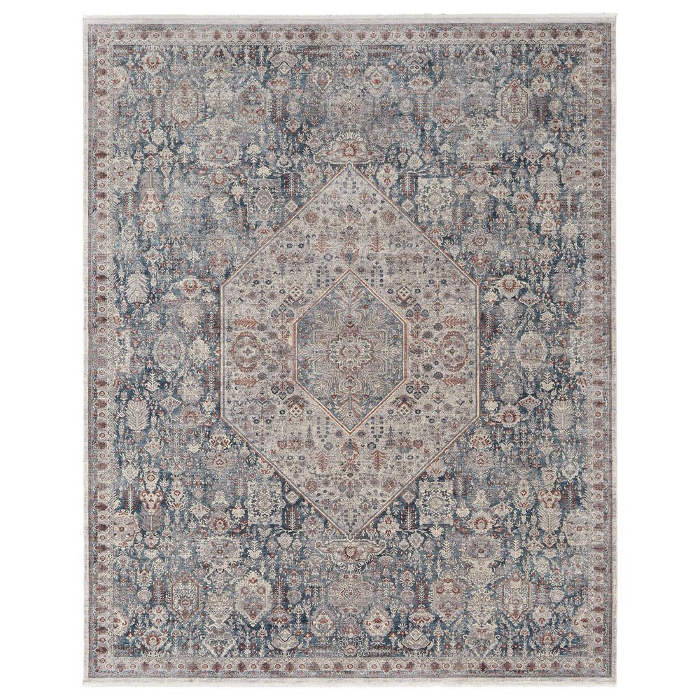 Feizy Marquette 4" x 5"3" Blue and Gray Area Rug, , large