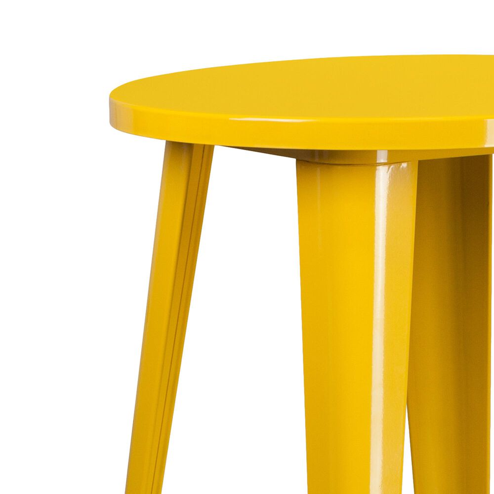 Flash Furniture 24&quot; Round Bar Table in Yellow, , large