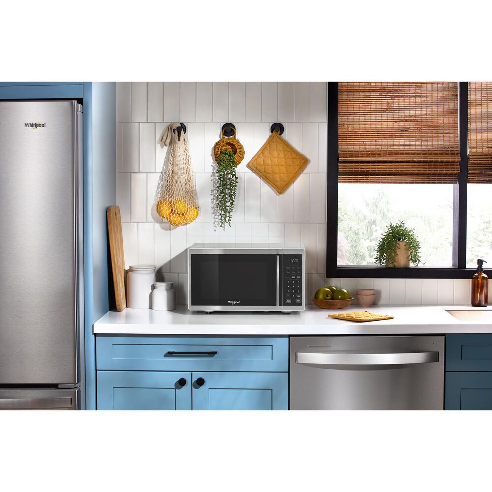 Whirlpool 0.9 Cu. Ft. Countertop Microwave with Steam Clean in Stainless Steel, , large