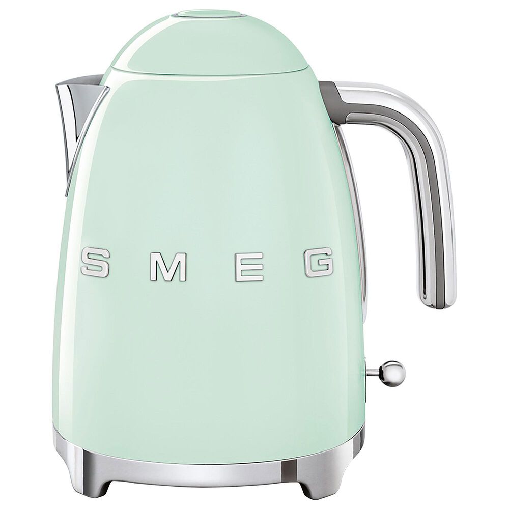 Smeg 7-Cup Stainless Steel Retro Style Electric Kettle in Pastel Green, , large