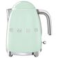 Smeg 7-Cup Stainless Steel Retro Style Electric Kettle in Pastel Green, , large