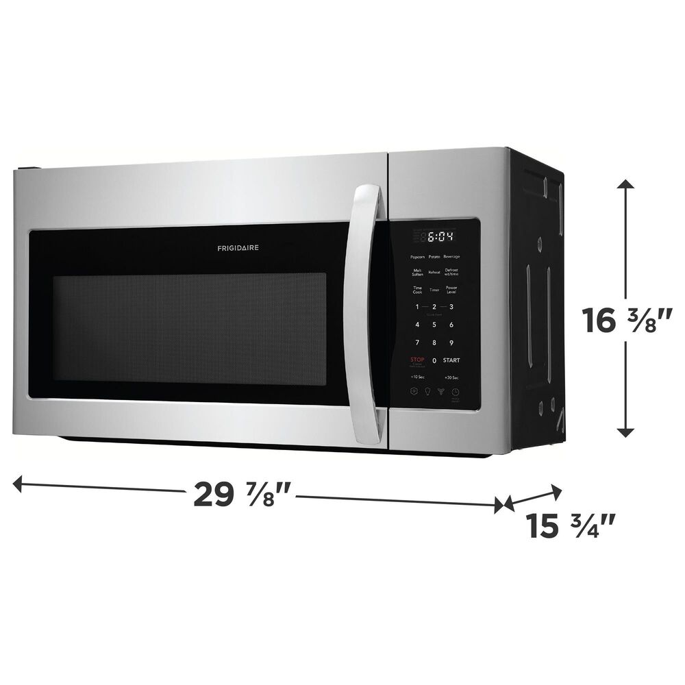 Frigidaire 4-Piece Kitchen Package with 25.6 Cu. Ft. 36" Standard Depth Refrigerator, 30" Electric Range, 1.8 Cu. Ft. Over-The-Range Microwave, 24 in. Built-In Dishwasher in Stainless Steel, , large