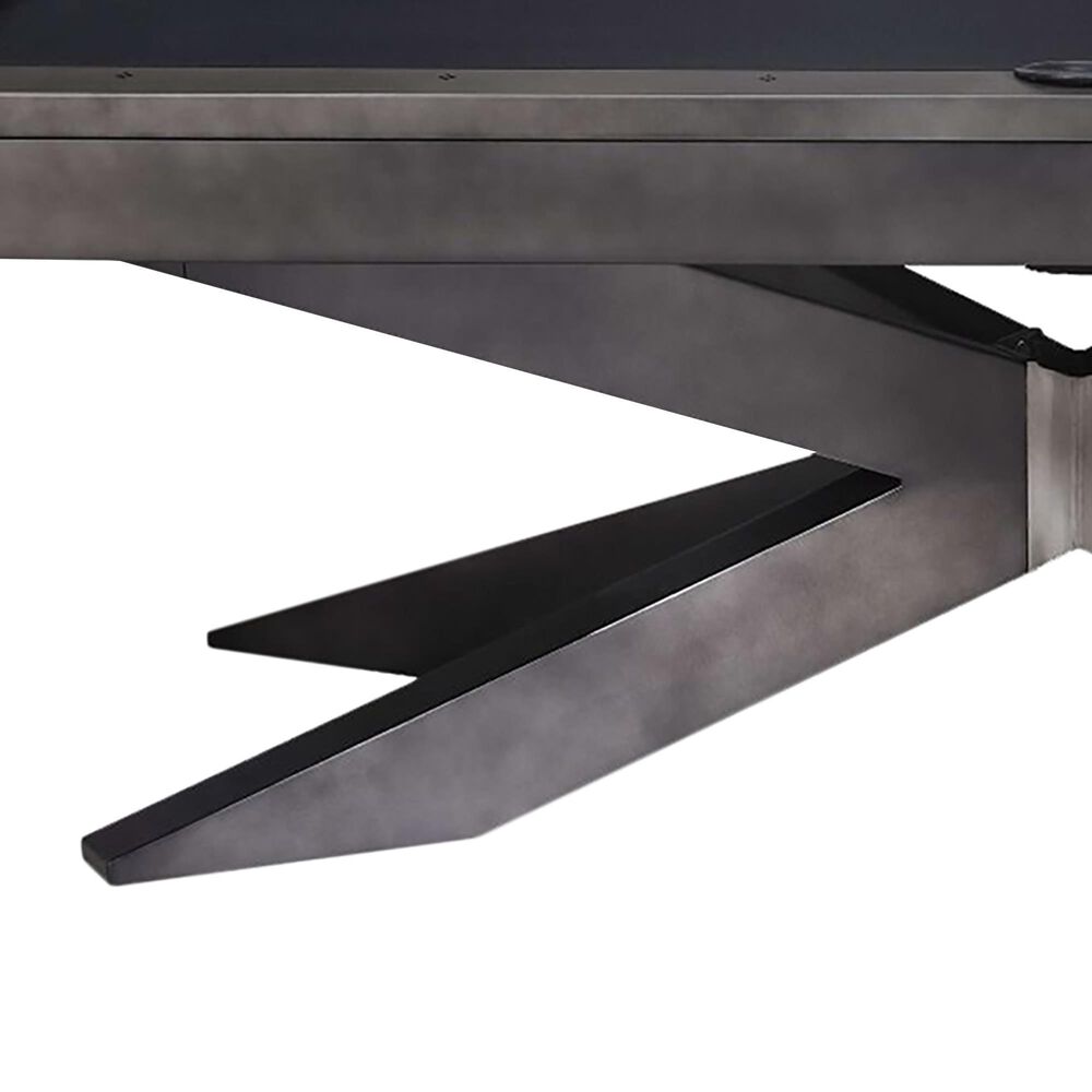 Plank and Hide 8&#39; Felix Pool Table in Gunmetal Grey, , large