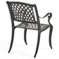 Hearth and Haven Olmsted 5-Piece Outdoor Dining Set in Black, , large