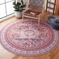 Safavieh Serapi SEP550 6"7" Round Light Blue and Red Area Rug, , large