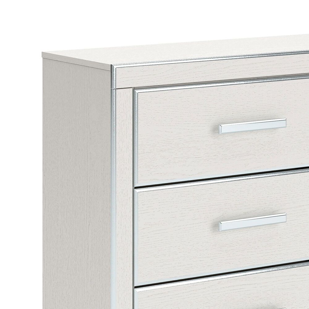 Ashley Zuraleus 5-Piece King Upholstered Storage Bedroom Set in Matte White, , large