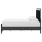 Ashley Zuraleus Queen Upholstered Panel Bed with Two Nightstands in Matte Black, , large