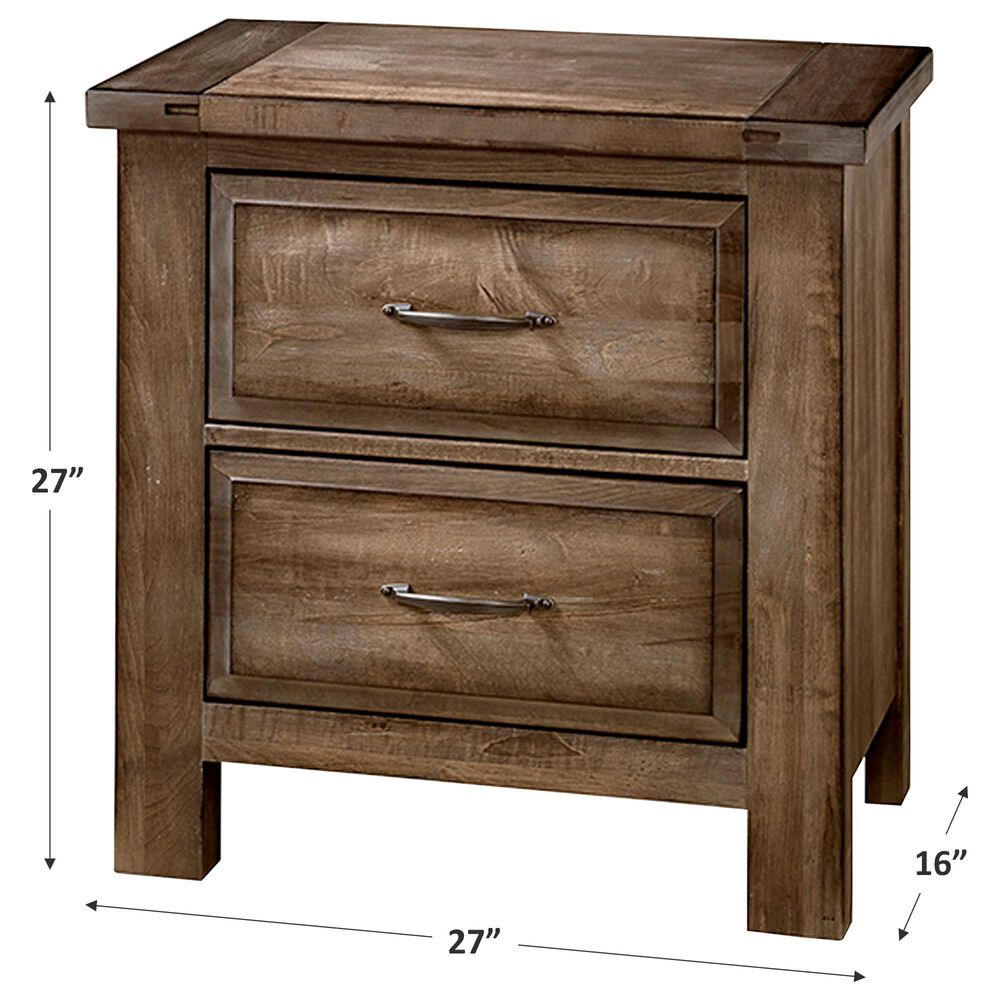 Viceray Collections Maple Road 2-Drawer Nightstand in Maple Syrup, , large