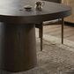 Four Hands Valen Dining Table in Rustic Brown Oak Veneer - Table Only, , large