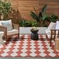 Nourison Positano Geometric Terracotta 6" x 9" Indoor/Outdoor Area Rug, , large
