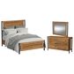 Hawthorne Furniture Norcross 5 Piece Queen Panel Bedroom Set in Hickory, , large
