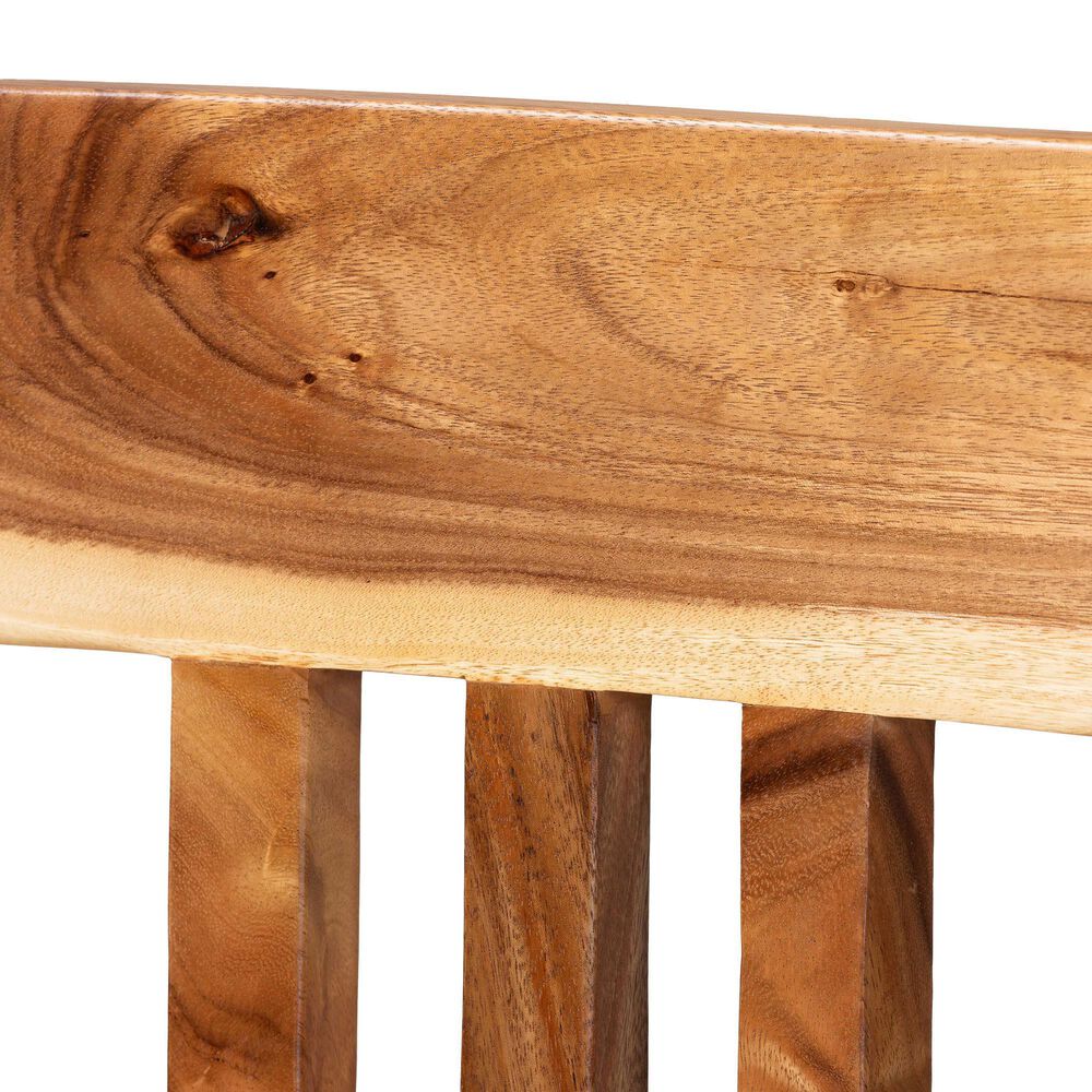 Baxton Studio Luli Bar Stool in Natural Brown, , large