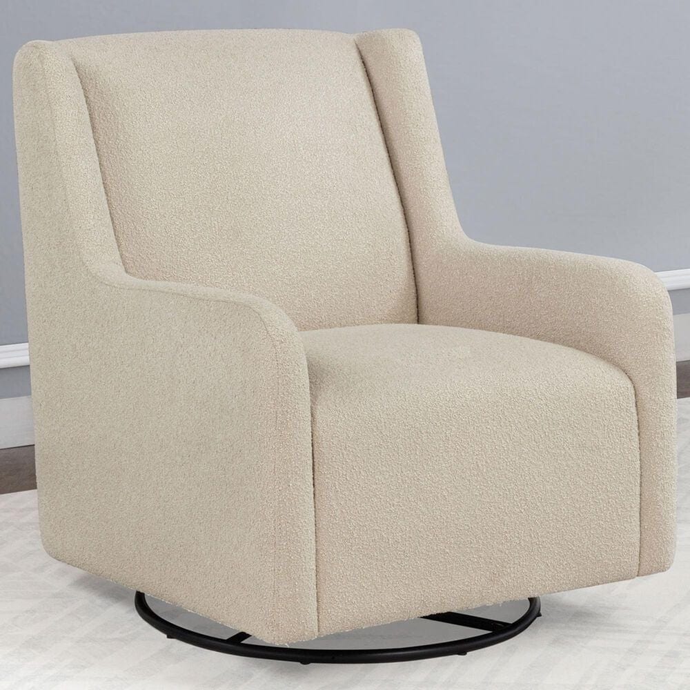 Coaster Serra Swivel Glider Chair in Sandy Beige, , large