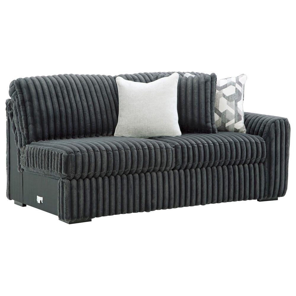 Ashley Midnight-Madness 4-Piece Left Facing Sectional with Chaise in Gunmetal, , large