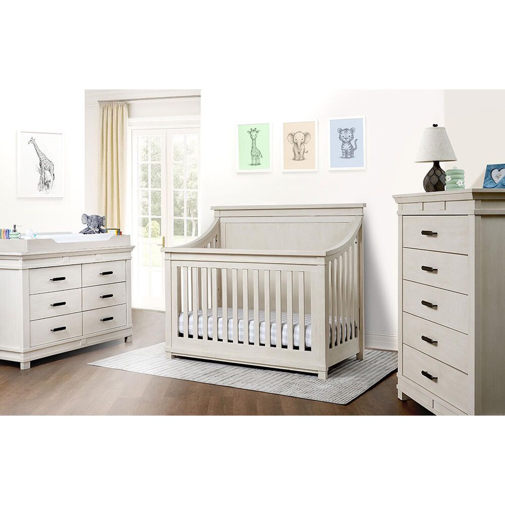 Sorelle Furniture Brookfield 6-Drawer Dresser in Brushed Ivory, , large